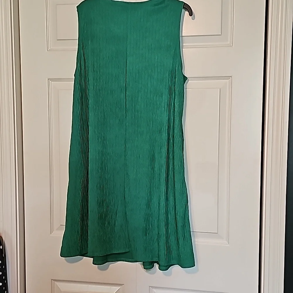 Nina Leonard Green sleeveless swing dress , like new XL - Picture 4 of 4